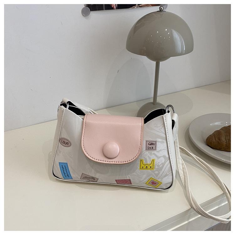 

Temperament New Fashion Personality Pendant Casual Daily Trend One Shoulder Underarm Bag Women