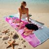Custom Name Pink Fashion Stylish printed beach towel,a quick-drying, absorbent mat suitable for the beach, pool, gym, and travel fans gift