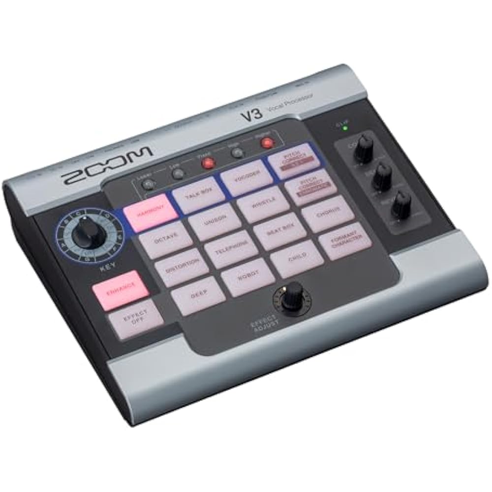 ZOOM Voice Changer Vocal Effector V3 Audio Interface Formant Shift Voice Converter VTuber Singing...