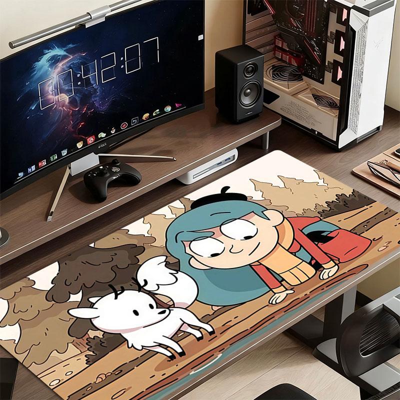 Hilda Mouse Pad, Large Gaming Desk Mat, Non-slip XXL Mousepad for Laptop & Tablet, Mini PC Playmat with Stitched Edges