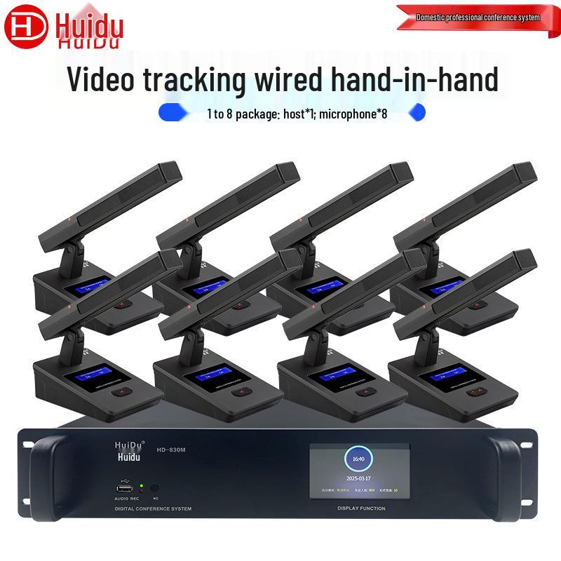 HuiDu HD-830M Wired Digital Conference Tabletop Gooseneck Microphone
