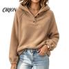 Oversized Hoodies for Women Autumn Winter Hoodie Women, Pullover Sweatshirt, Long Solid Color Fall Tops Sleeve Fleece Lined Hooded Casual Daily Wear