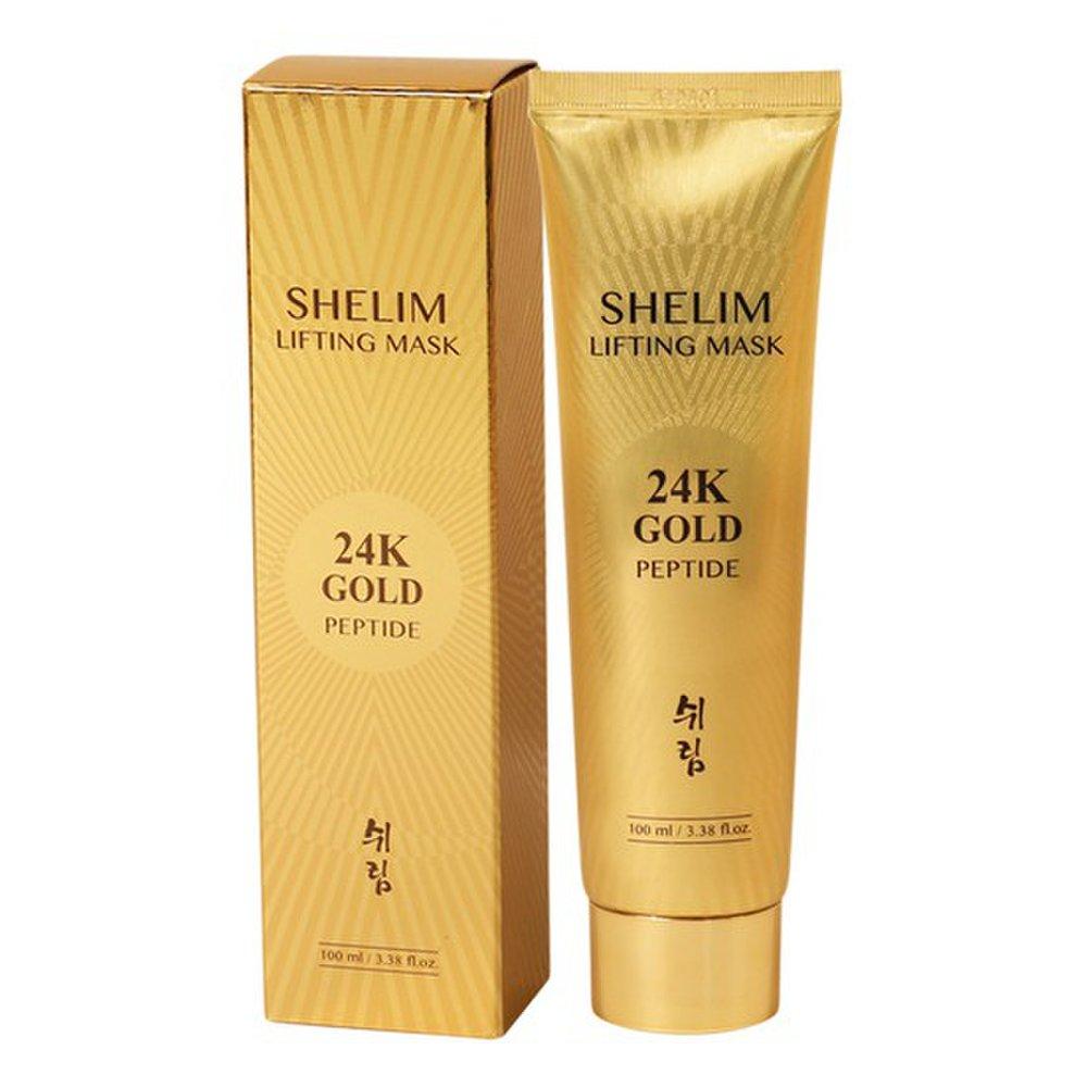 4 Pieces Shirim 24K Gold Peptide Lifting Mask 100ml