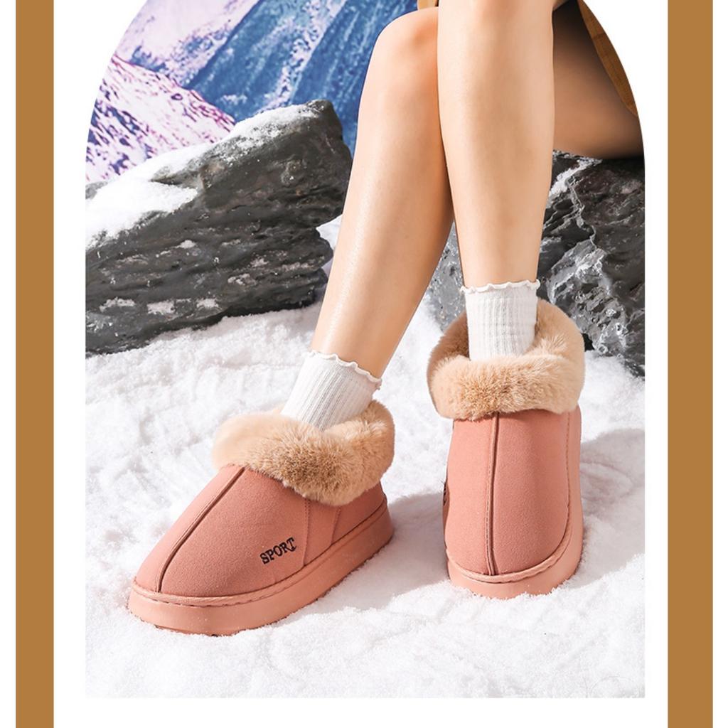 36-45 Cotton Slippers for Women, Autumn and Winter Bags for Indoor Home Warmth, Plush Cotton Slippers for Women, Winter Outerwear