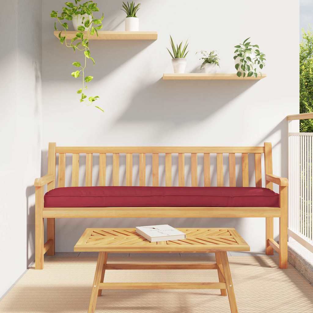 Pallet Cushion Set 2 Pcs Burgundy 200 X 40 X 8 Cm Oxford Fabric