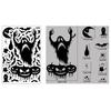 Autocolant pentru fereastră de Halloween Dovleac, fantomă, vrăjitoare, schelet, sperietoare, cu două fețe, impermeabil, PVC, detașabil, sticlă electrostatică, autocolant pentru casă.