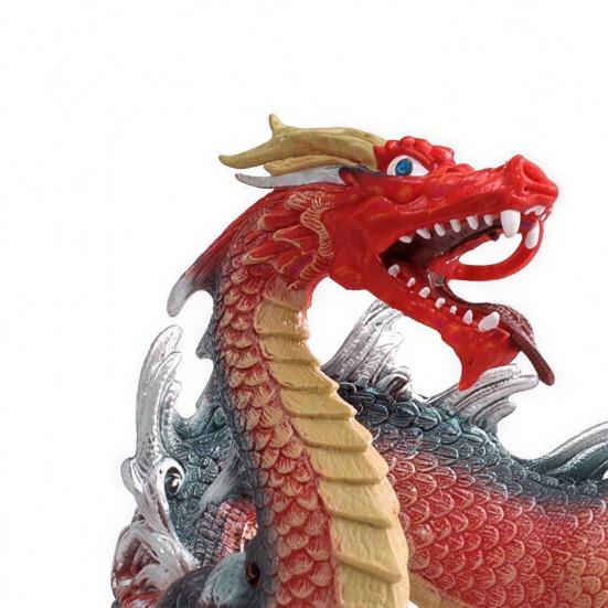 Simulation Mythical Creature Model PVC Chinese Dragon Griffins Collectible Figurine Miniature Mythical Animal Toy Home Office Desktop Decoration