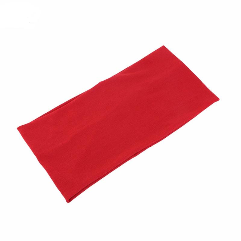 Solid Wide Elastic Headband Yoga Sports Headstrap Headwrap