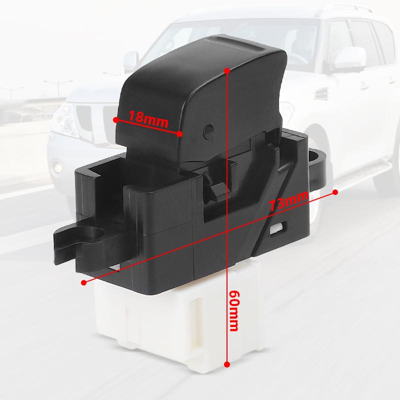 25411-0V00A Single Window Power Switch For NISSAN PATROL GU Y61 1997-2012 Navara D22 2003 2004 2005 2006 2007 2008-2016 Black
