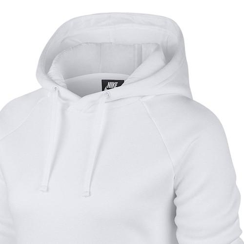 Nike Fleece Pullover Hoodie for Women White