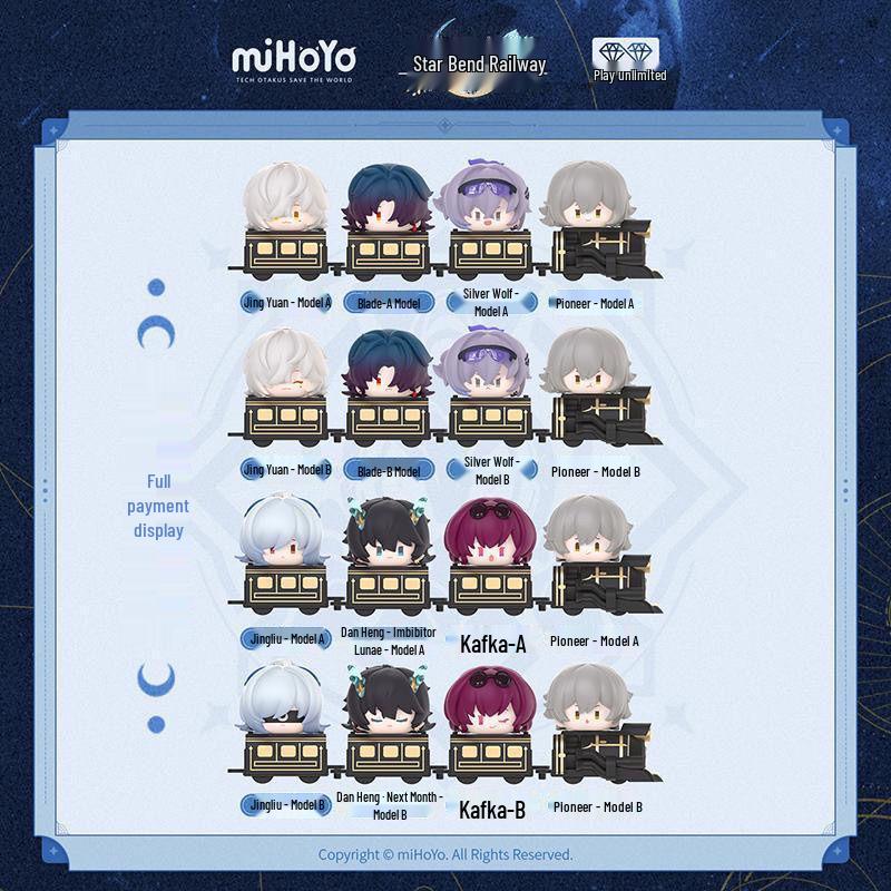 Honkai Star Rail Q-Version Stapelspielzeug Serie 1 Blind Bag Figur