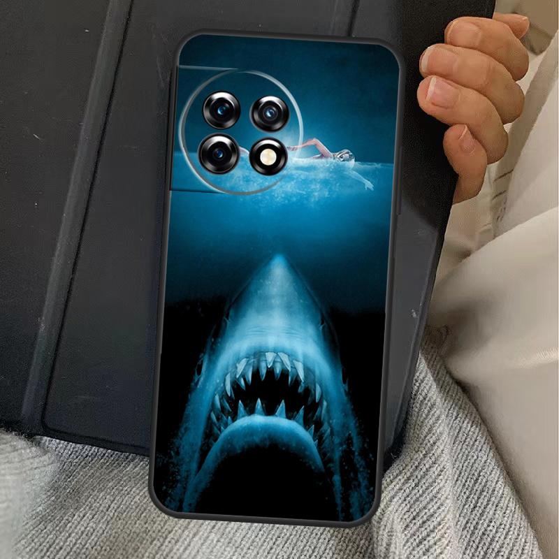 

Jaws 1975 Movie Poster Case For OnePlus 15 13T 13 12 11 13R 12R 10R 10T 8T OnePlus Nord 5 CE 3 4 Lite N20 N30 Cover OnePlus 13T
