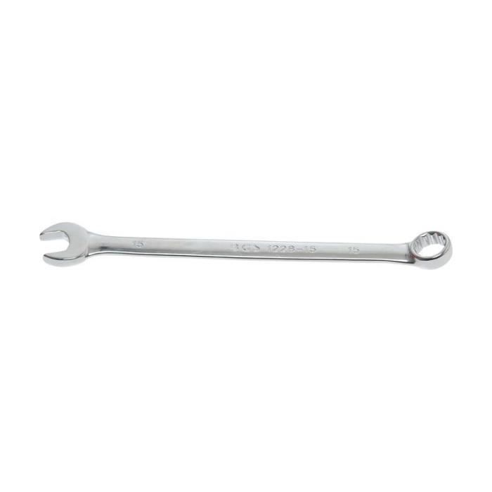 Clé Mixte - BGS TECHNIC - Extra Longue 15 mm - Acier Chrome-Vanadium