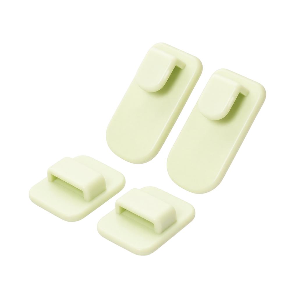 Adhesive Remote Control Holder Hooks Wall Mounted Storage Clips for Organizing Small Electronic Devices and Accessories Easy Installation