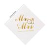 20Pcs Mr Mrs Paper Napkins Wedding Table Decoration Bronzing Cocktail Dessert Disposable Napkin Bridal Shower Party Supplies
