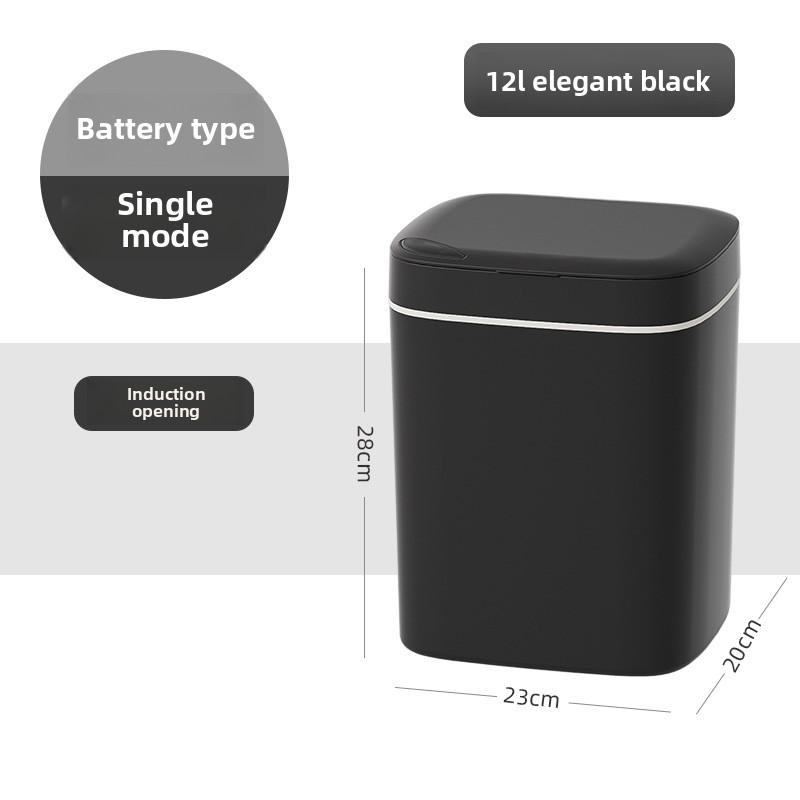 Smart Trash Can, Silent Closure - Anti Odor, Multiple Capacity Options - Requires AA Battery Power (excluding Battery),