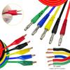 22Pcs Back Probe Kit 4mm Banana Plug Alligator Clip Kit with 3 Angles Back Probe Pins Automotive Test Leads Wire Piercing Probes