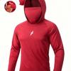 Mens UPF 50 Quick-Dry Hooded Sun Protection Fishing Jacket Outdoor Lightweight