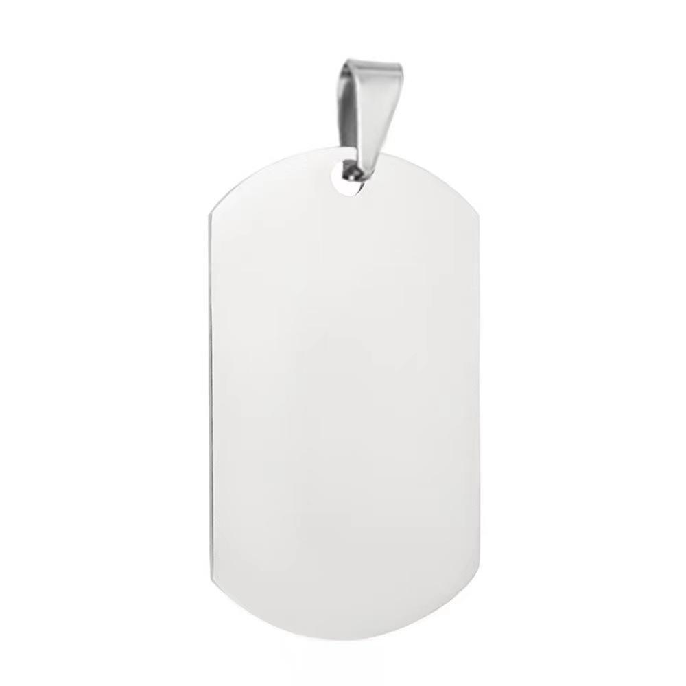 Stylish and simple stainless steel pet dog pendant, support to engrave cute pet essential tag spot