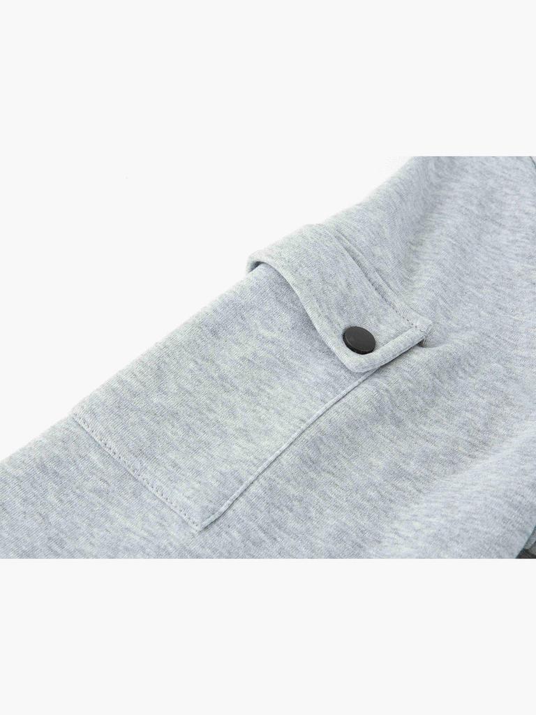 2025 Herr vår- och höstsporthuvtröja med ståkrage - Avslappnad topp