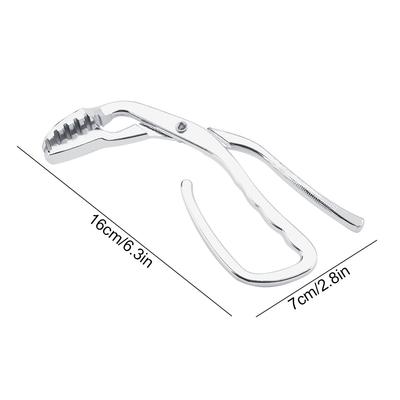 Oven Tongs, Zinc Alloy Hot Pot with Anti Slip Handle, for Baking Tray Plate Dish
