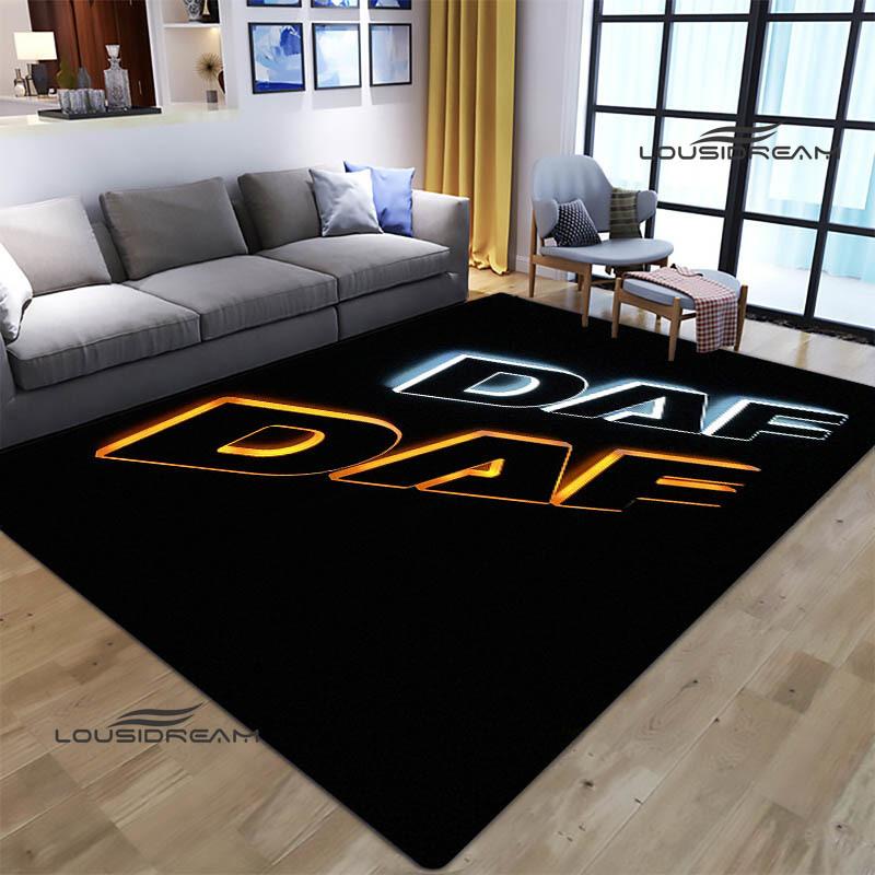 3D DAF Truck Retro Printed Carpet Living Room Bedroom Non-slip Carpets Yoga Mat Outdoor Carpet Kawaii Rug Birthday Gift