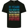 21st Birthday 21 Year Old Mens Cotton T-Shirt Tee Top