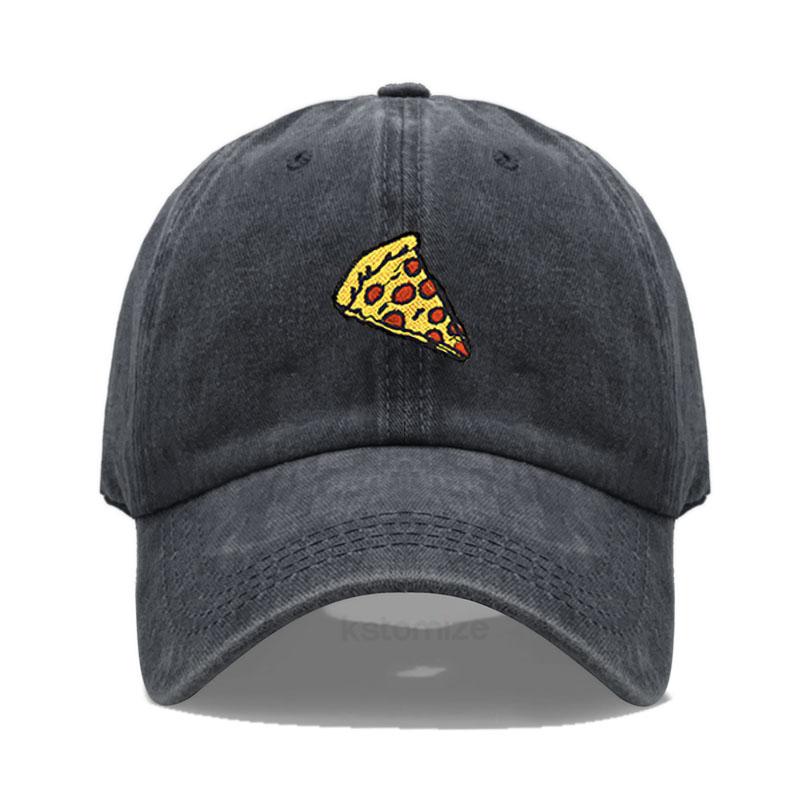 Pizza Embroidered Baseball Cap for Women Men Fashion Adjustable Soft Cotton Dad Hat Unisex Classic Golf Caps
