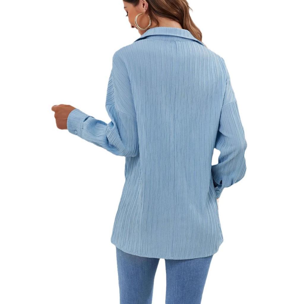 2023 Hot-Selling Women's Solid Color Casual Fashion Knit Shirt