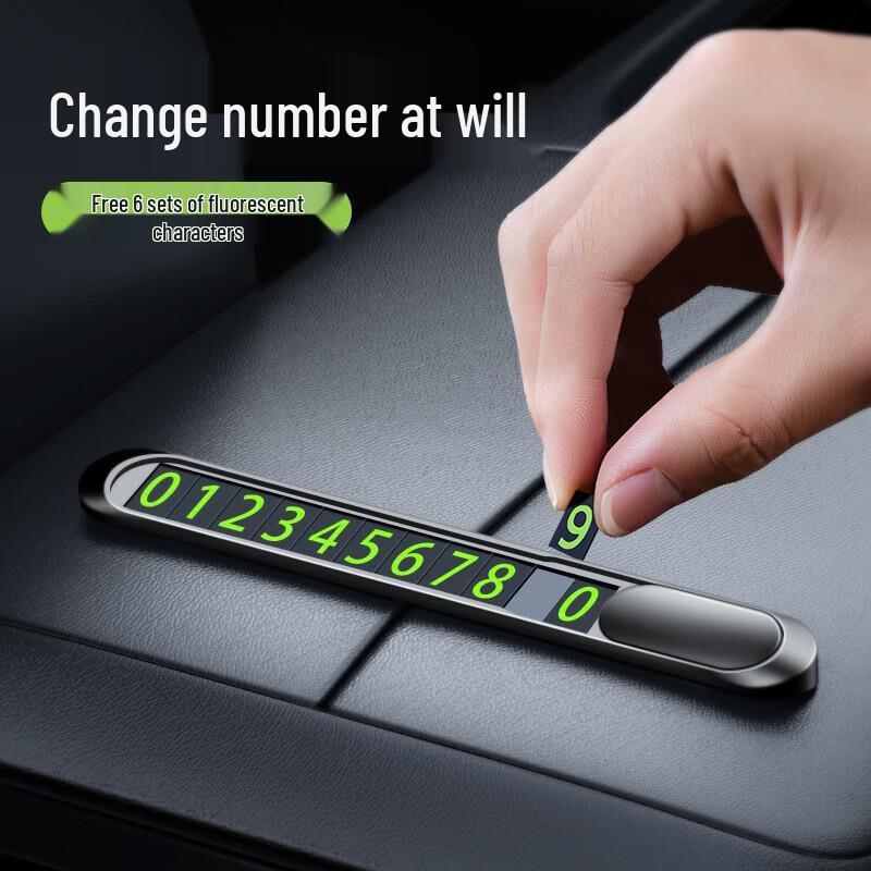 Car Temporary Parking Phone Number Plate