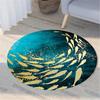 Nordic Flora and Fauna Geometric Printing Pattern Circular Carpet Home Living Room Sofa Bedroom Floor Decoration Carpet