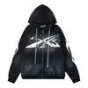 Mens Womens Oversized Hooded Sweatshirt Streetwear Vintage Washed Cotton Pullover Casual Long Sleeve