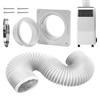 Portable Ac Wall Vent Kit Wall Mounted Air Conditioner Connector Plate Indoor Dryer Vent Connector Kit For Home Bedroom