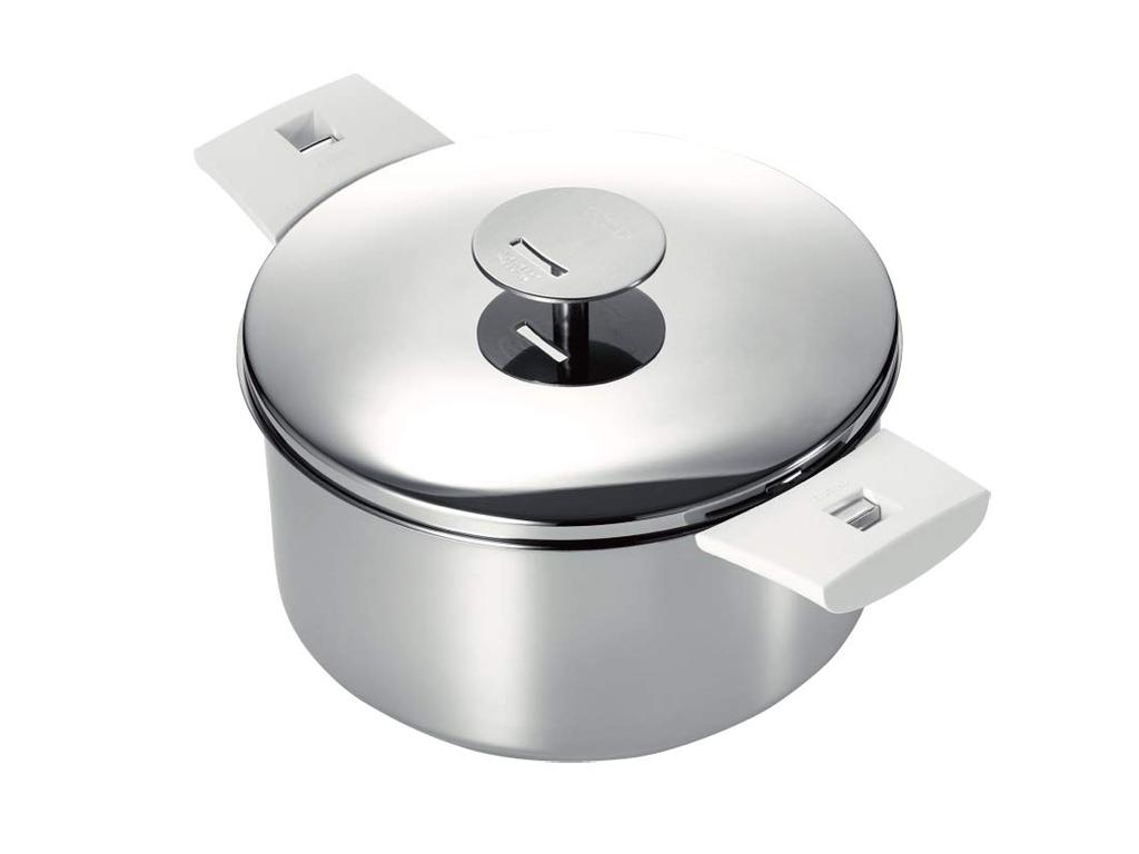 CRISTEL Stainless Steel Graphite Deep and Oven with C18GK Japanese Made in France Pot, 18cm, Gas, Induction, Compatible, Lid, [Official Product],