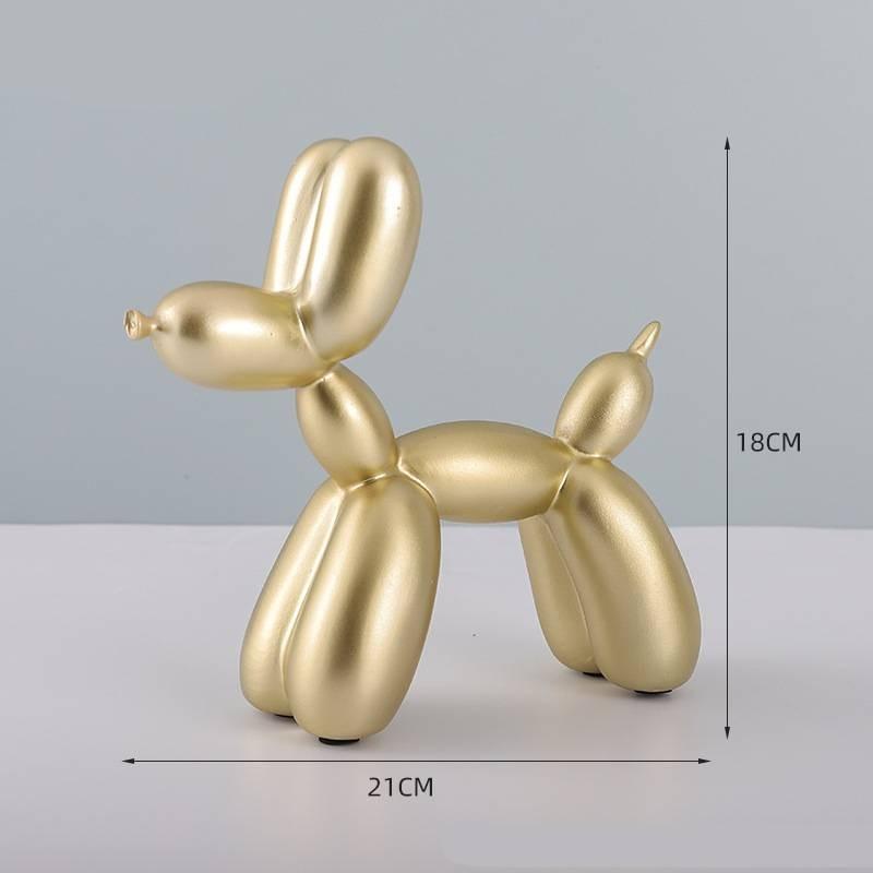 

Dog Balloon Resin Sculpture For Modern Home Office And Event Decorations Gift золотой