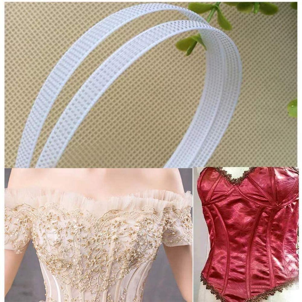 1 Roll 50 Yards 8mm Polyester Boning Polyester Wedding Dress Boning White Boning  Wedding Dress