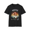 Funny Coffee Gnome T Shirt, Cute Coffee Lover Gift, Casual Tee for Adults