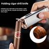 Creative Gas Electric Integrated Direct Charging Blue Flame Cigar Lighter Windproof Home Igniter Men's Cigarette Gift Accessorie