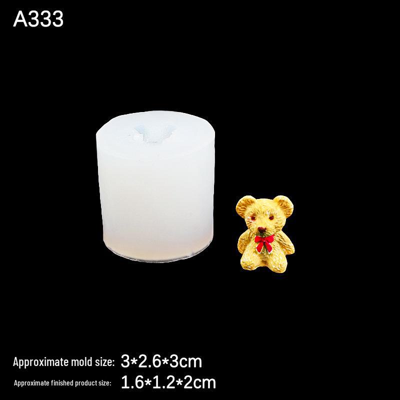 Silikonowa forma 3D w kształcie misia do aromaterapii, świec i dekoracji czekoladowych