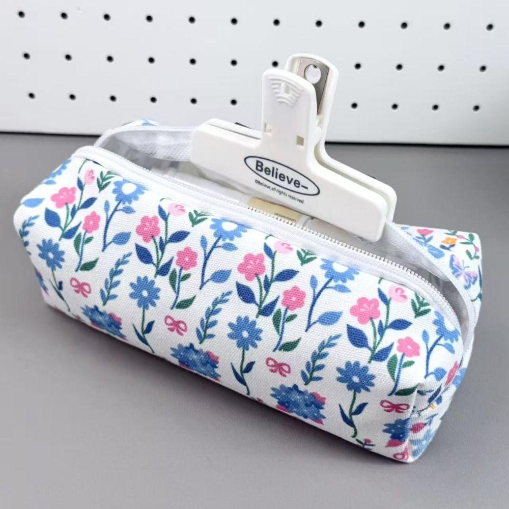 Flower Stationery Bag Large Capacity Pencil Case High Quality Stationery Organizer  Gift