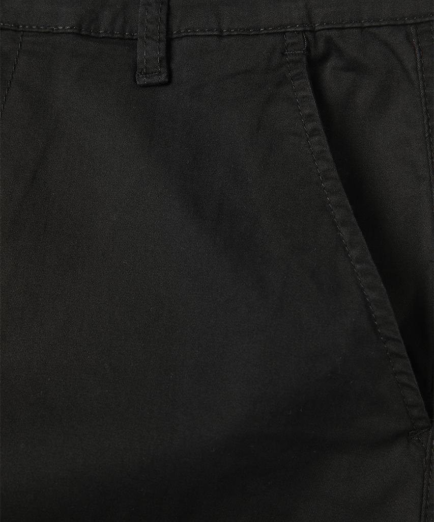 PANICALE Black Regular Slim Fit Cotton Pants