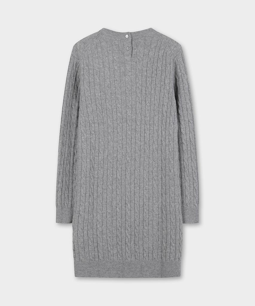 Brooks Brothers [Women'S] Wool Cable Dress (Grey) (Bbdzwb0002Wef)