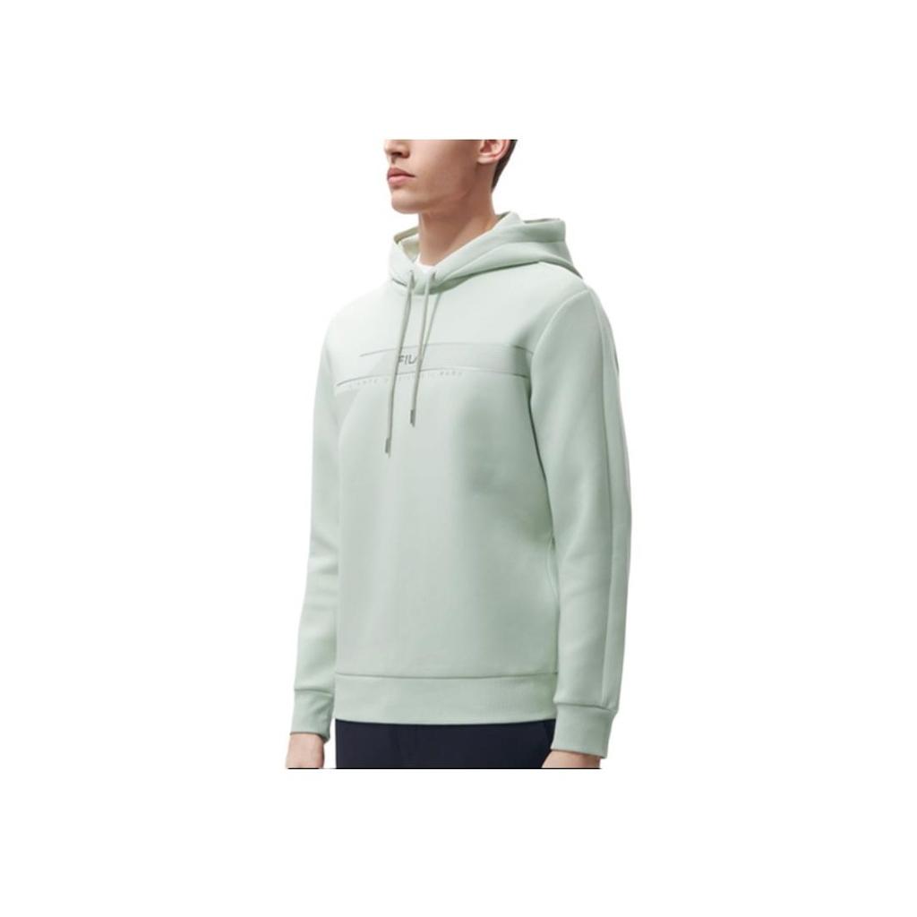 Fila Solid Color Letter Casual Hoodie Unisex Hoodies Light-Green F11M317201F-TQ