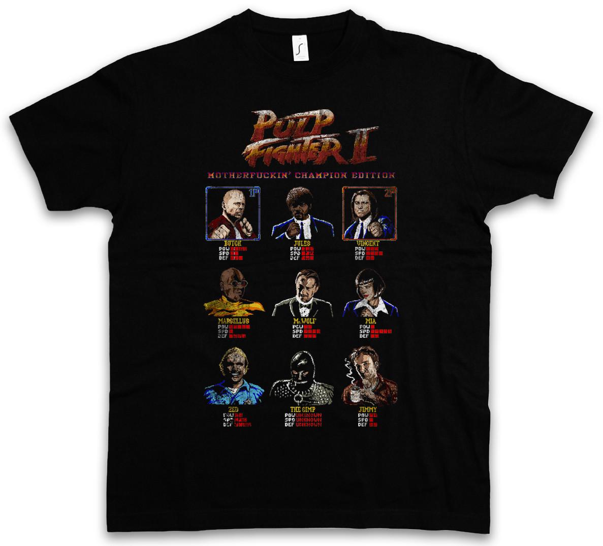 PULP FIGHTER II T-SHIRT - Vincent Quentin Fiction Champion Tarantino Vega M