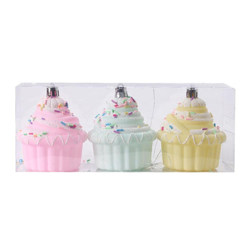 

Cartoon Cake Lollipop Balls Pendant Christmas Tree Ornaments Holiday Festival Decor style 1