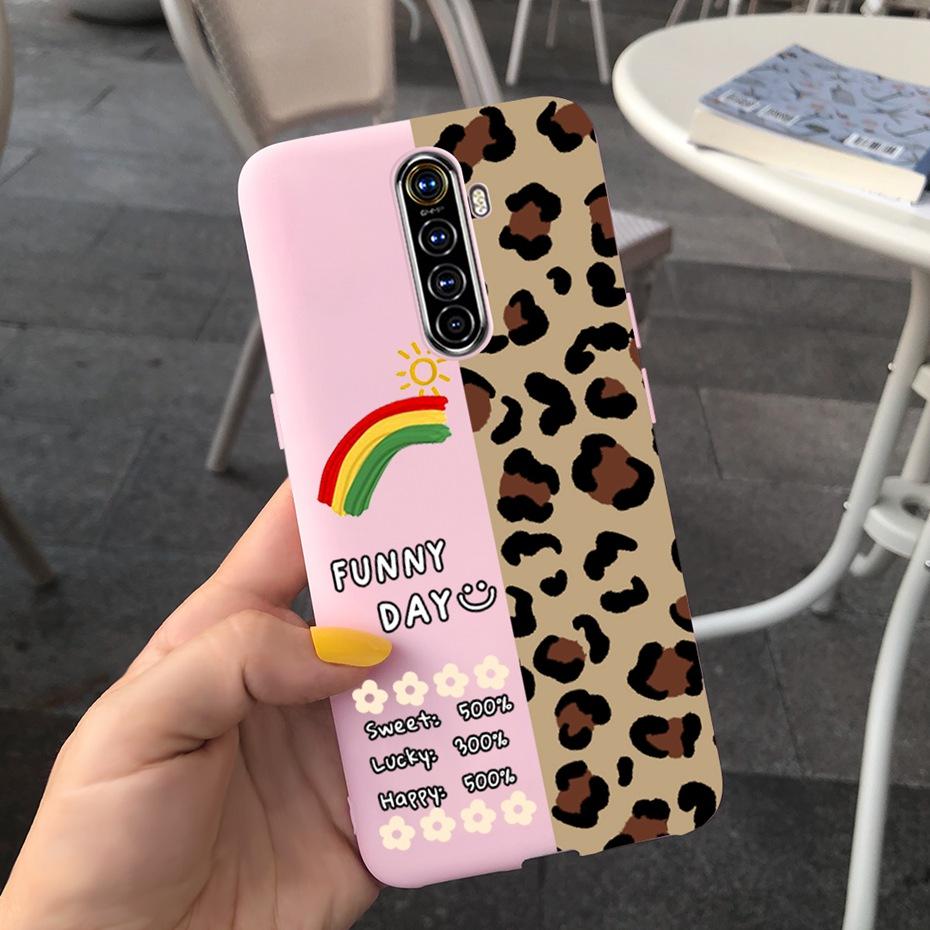 For Realme X2 Pro Phone Case Realme XT X2 Lovely Printing Candy Color Silicone Back Cover For RealmeX2 X 2 Pro XT Soft TPU Coque