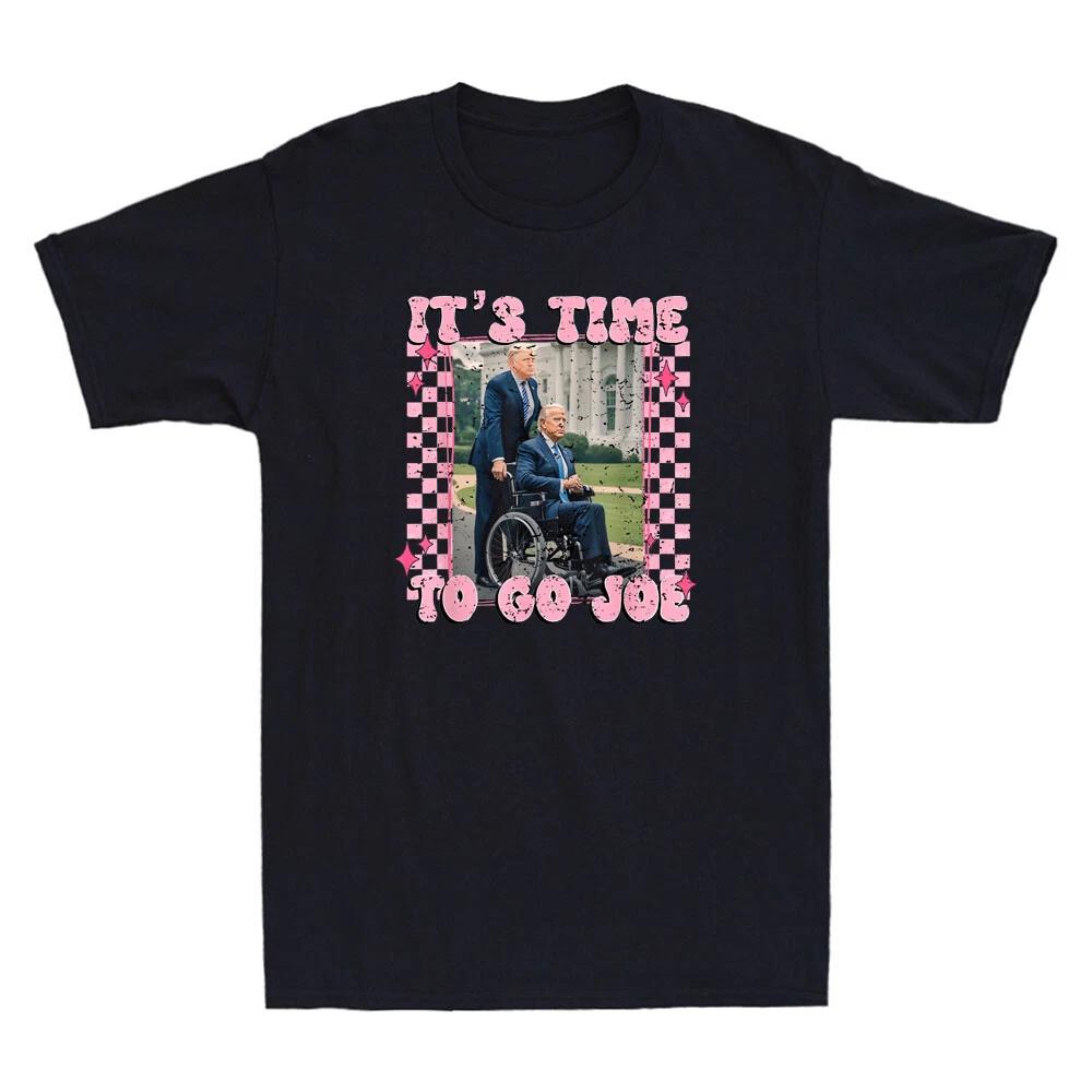 It s Time To Go Joe Funny Graphic Humor Saying Joke Gift Vintage Men s T-Shirt XXL