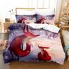 3D Printed Fantasy Fox Bedding Set Down Quilt Cover With Pillowcase Double SIngle King