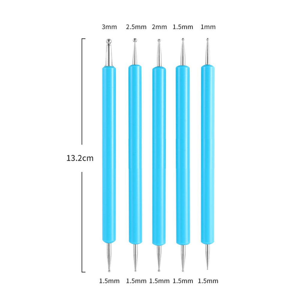 5pcs Double Ended Dotting Tools Set Pattern Tracing Ball Stylus Pen for Mandala Rock Painting