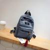 Women Mini Backpack Casual Travel School Bag Lightweight Daypack Small Shoulder Backpack with Front Pocket Tassel Pendant